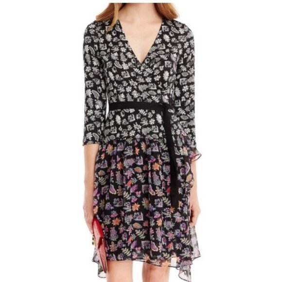 New* DVF RIVIERA WRAP DRESS Size 2